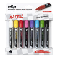 Σετ ακρυλικοί μαρκαδόροι DARWI Marbel 2 mm Bright
