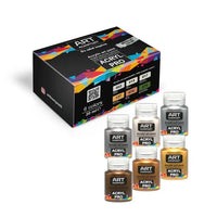 Σετ ακρυλικών χρωμάτων ACRYL PRO Metallic