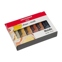Σετ ακρυλικών χρωμάτων AMSTERDAM dream and create Metallic 6x20ml