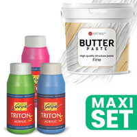 Σετ ακρυλικών χρωμάτων ARTMIE Butter 3D Paste και TRITON S