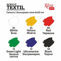 Σετ ακρυλικών χρωμάτων για ύφασμα CAT
