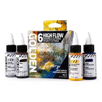 Σετ ακρυλικών χρωμάτων Golden High Flow Drawing & Lettering 6 x 30 ml