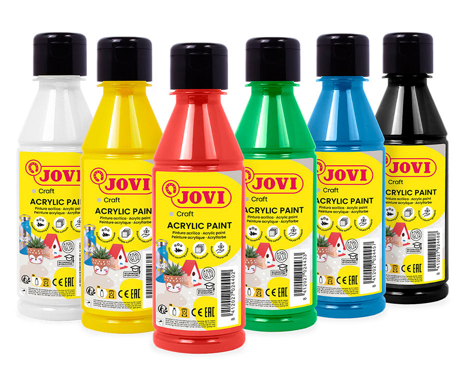 Σετ ακρυλικών χρωμάτων JOVI Jovidecor 6 x 250 ml – Παραλλαγή A