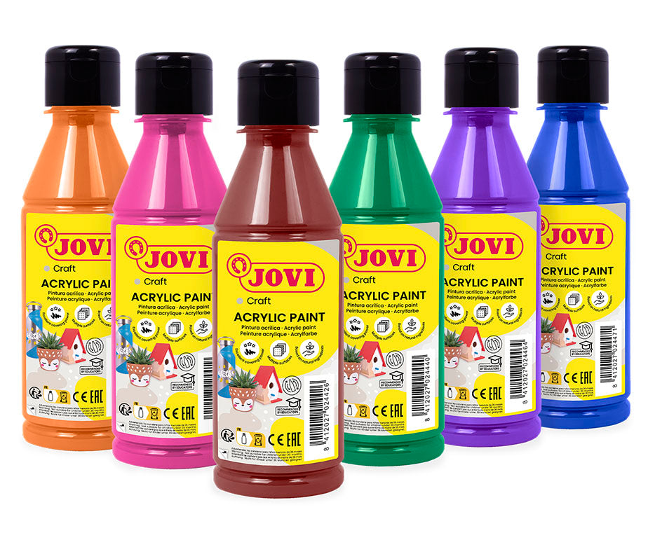 Σετ ακρυλικών χρωμάτων JOVI Jovidecor 6 x 250 ml – Παραλλαγή B
