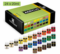 Σετ ακρυλικών χρωμάτων Kompozit STANDART 24 x 20 ml