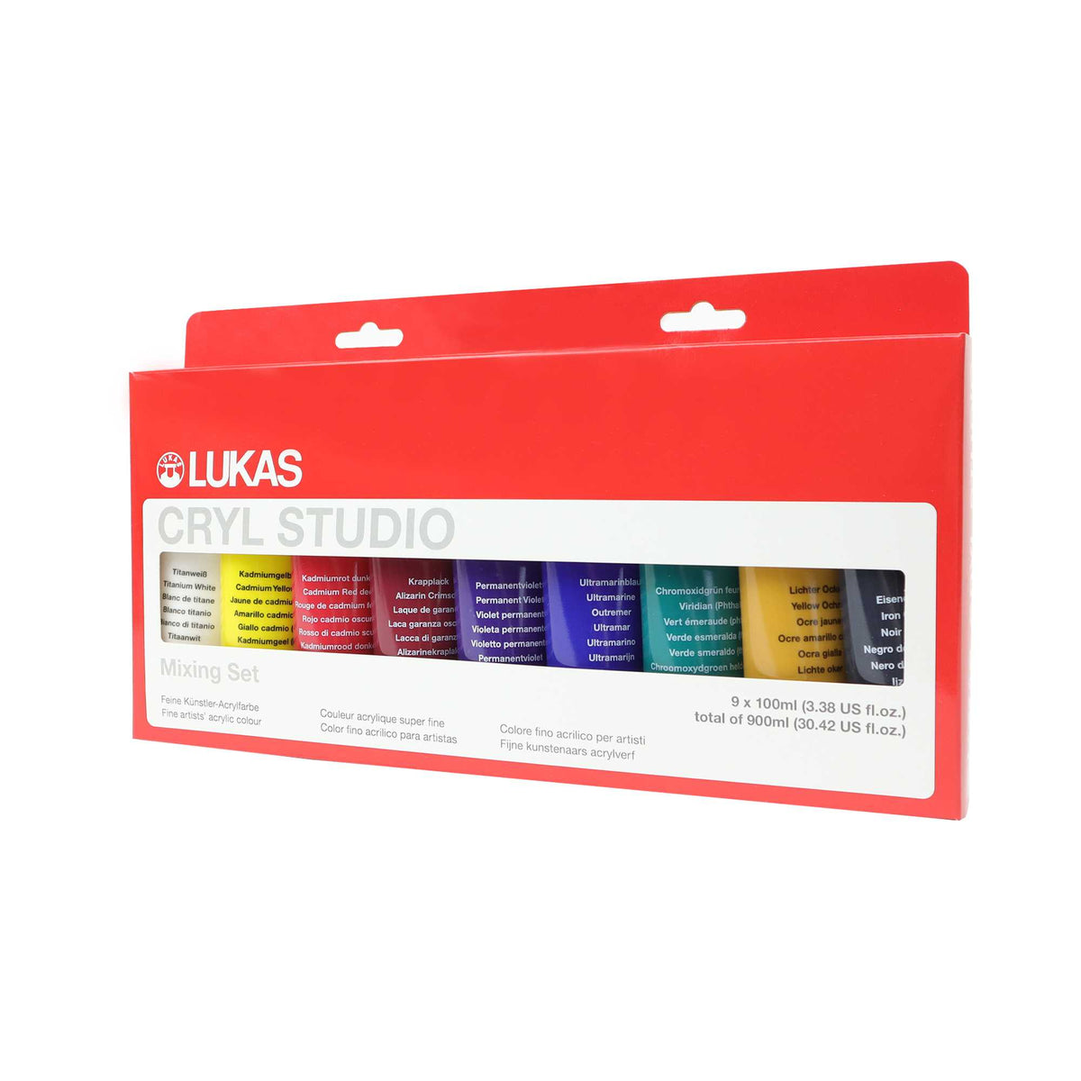 Σετ ακρυλικών χρωμάτων LUKAS Cryl Studio 9 x 100 ml