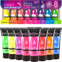 Σετ ακρυλικών χρωμάτων Phoenix νέον 8 x 21 ml