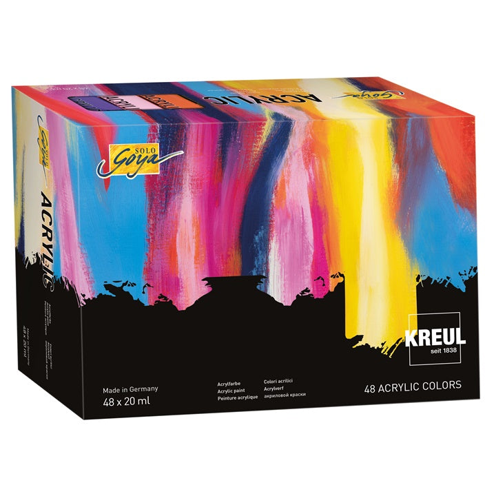 Σετ ακρυλικών χρωμάτων Solo Goya KREUL 48 x 20 ml