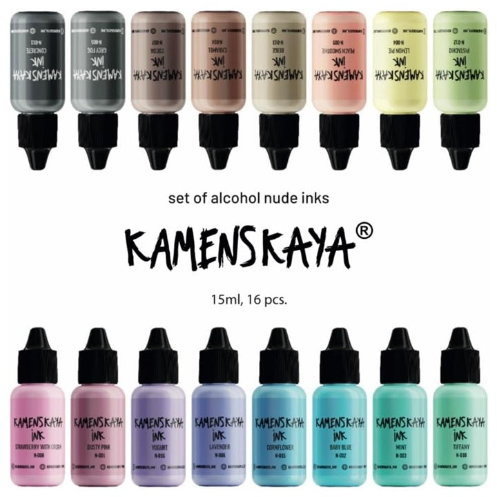 Σετ αλκοολούχων μελανιών NUDE KAMENSKAYA 16 x 15 ml