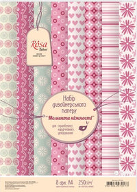 Σετ χαρτιού scrapbooking "Στιγμές τρυφερότητας" 21 x 29,7 cm | 8 φύλλα