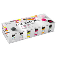 Σετ χρώματα με μαρμαρινό εφέ Kreul Magic Love Neon 6x20ml