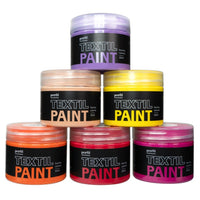 Σετ χρωμάτων για σκούρα υφάσματα Profil - SUNSET BOULEVARD 6 x 50 ml