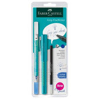 Σετ γραφής Faber-Castell Grip - τυρκουάζ χρώμα