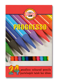 Σετ κραγιονια παστελ PROGRESSO - 24 τεμαχια