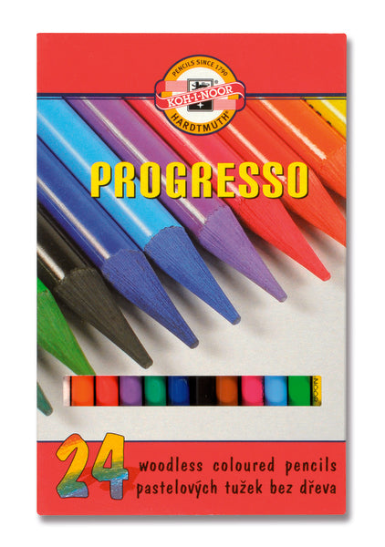 Σετ κραγιονια παστελ PROGRESSO - 24 τεμαχια