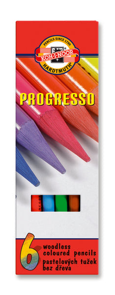 Σετ κραγιονια παστελ PROGRESSO - 6 τεμαχια