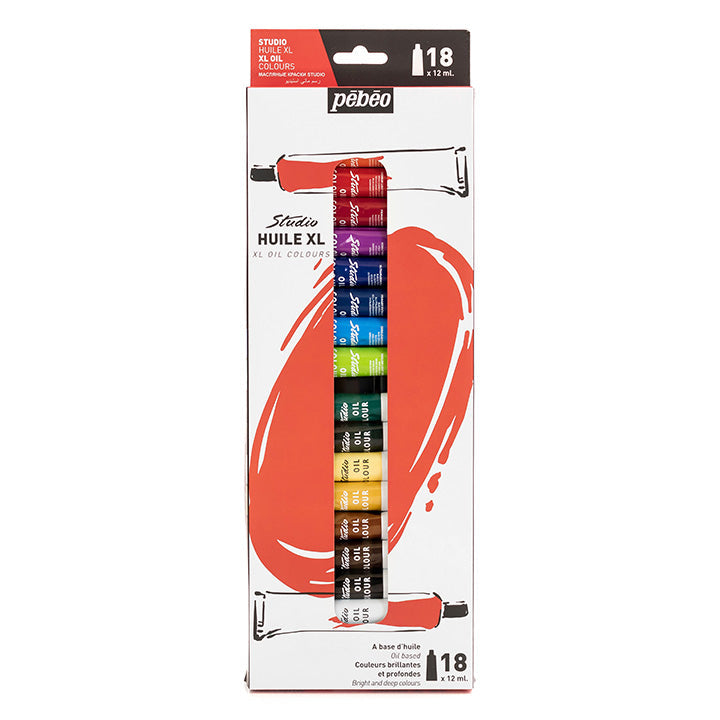 Σετ λαδομπογιών Studio Huile XL Pebeo 18 x 12 ml
