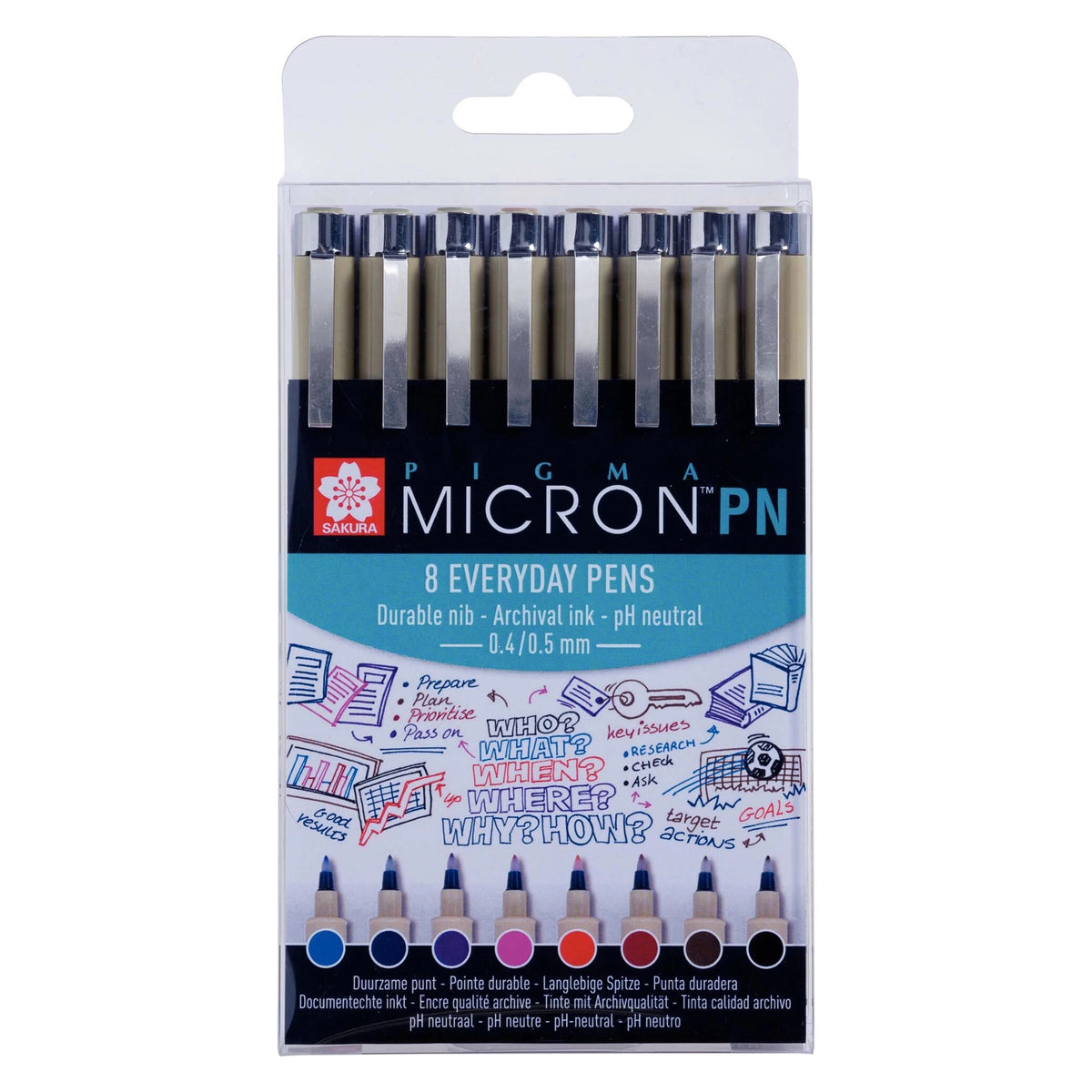 Σετ μαρκαδοράκια σχεδίου SAKURA Pigma Micron PN - 8 τεμ.