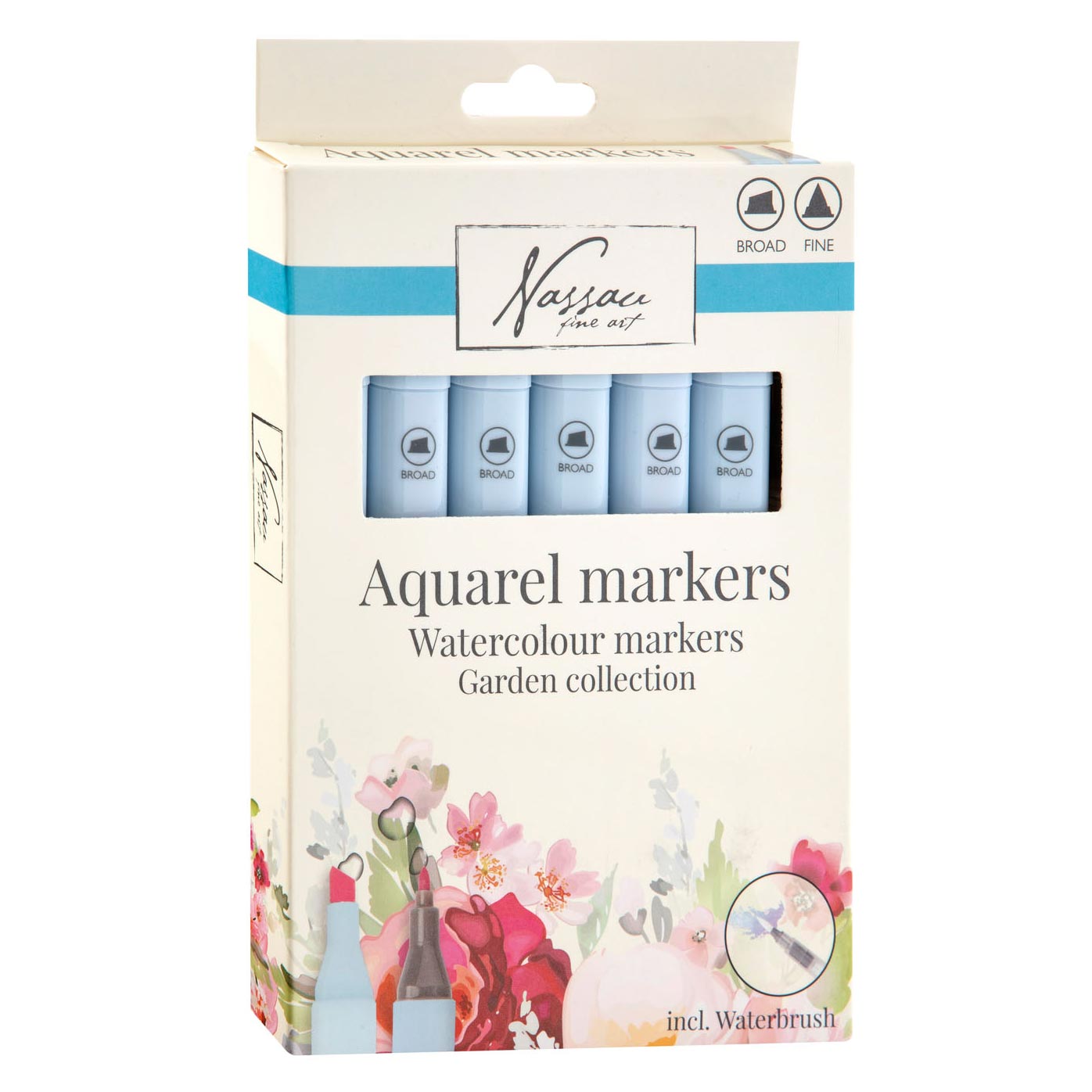 Σετ μαρκαδόροι ακουαρέλας Nassau Garden Collection - 7 τεμάχια