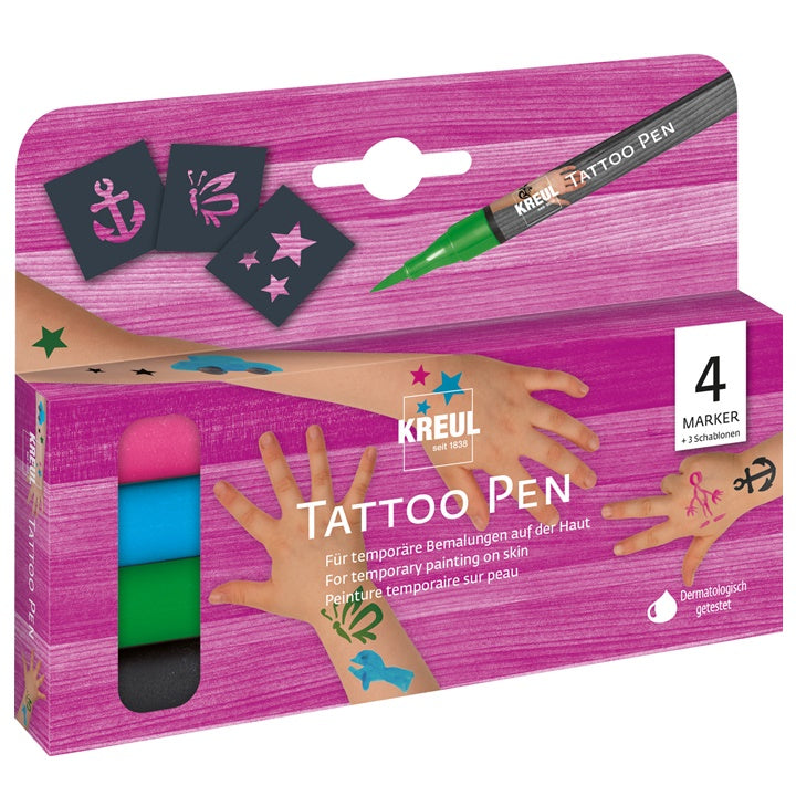 Σετ μαρκαδόροι για τατουάζ TATTOO KREUL - 4 τεμ
