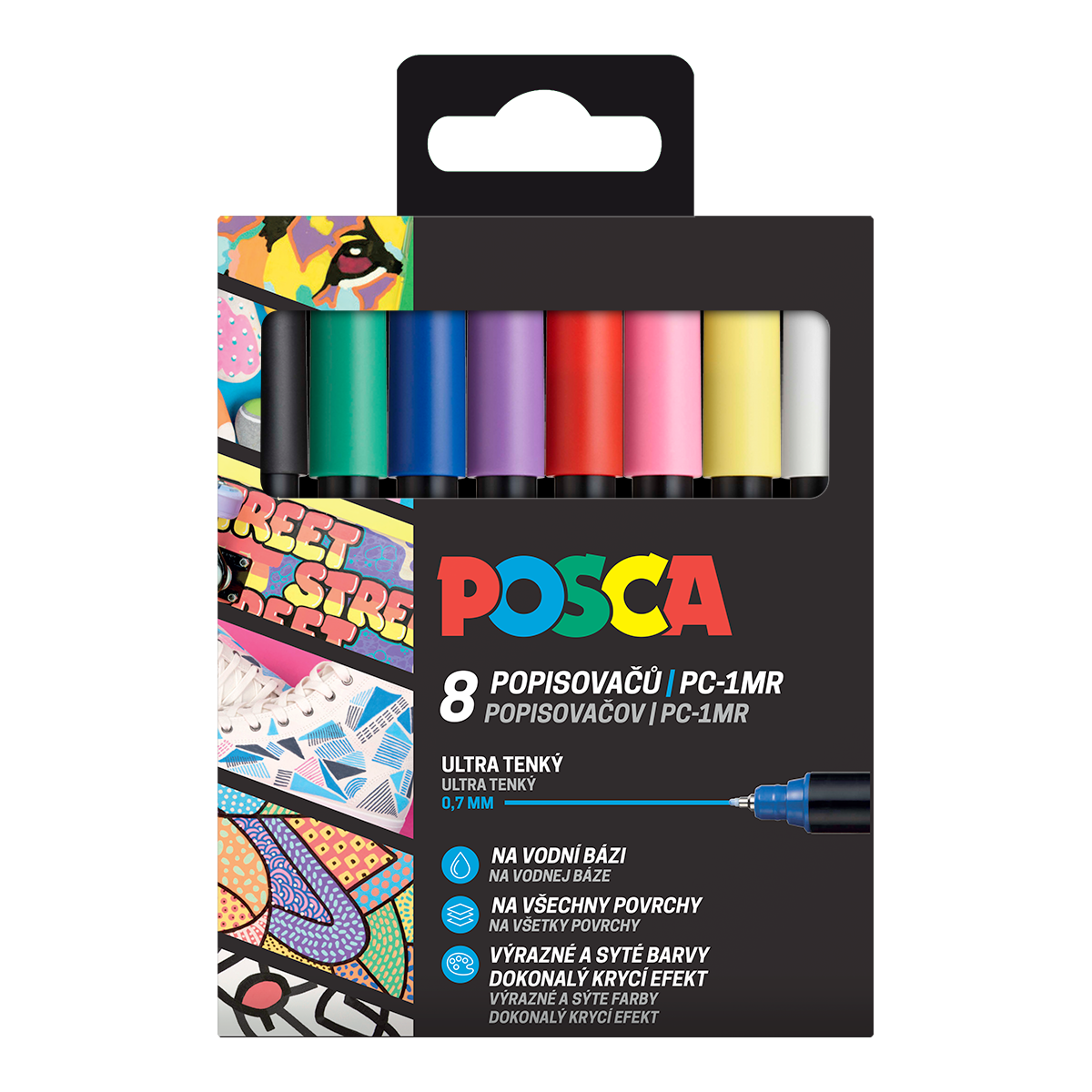 Σετ μαρκαδόροι Posca (8 τμχ)