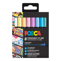 Σετ μαρκαδόροι Posca σε παστέλ χρώματα (8 τμχ)