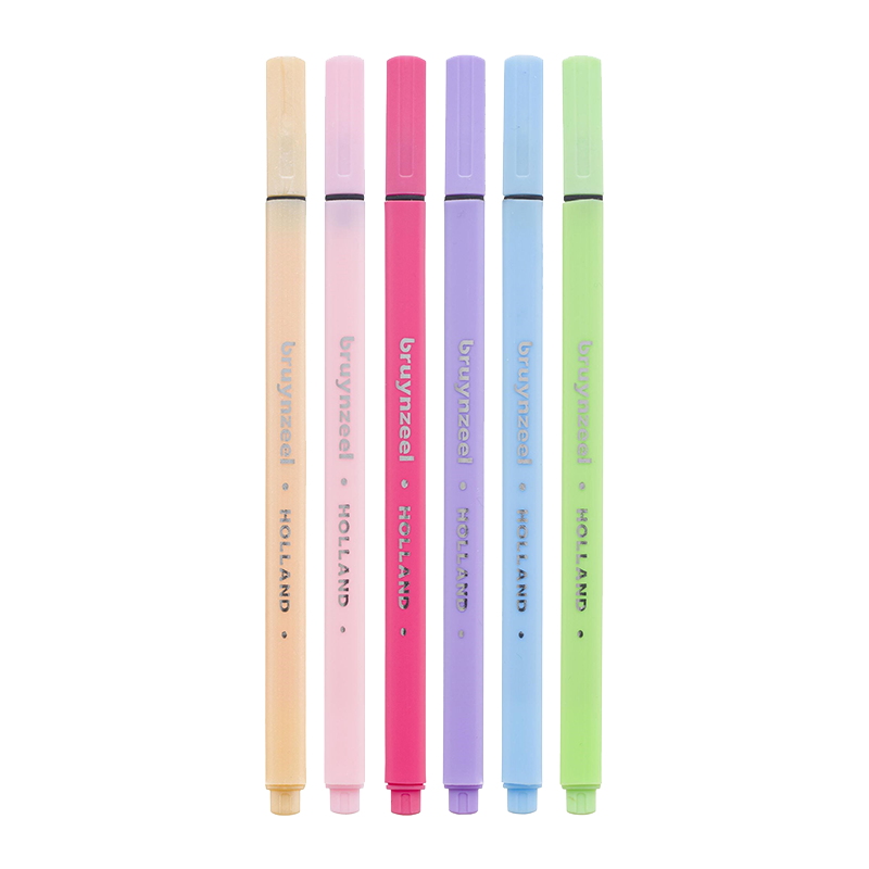 Σετ μαρκαδόρων Bruynzeel Fineliner παστέλ – 6 τεμ. / 0,4 mm