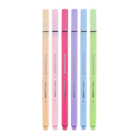 Σετ μαρκαδόρων Bruynzeel Fineliner παστέλ – 6 τεμ. / 0,4 mm