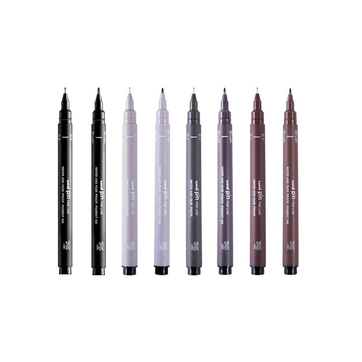 Σετ μαρκαδόρων UNI PIN fineliner Creative Strokes 8 τεμ.
