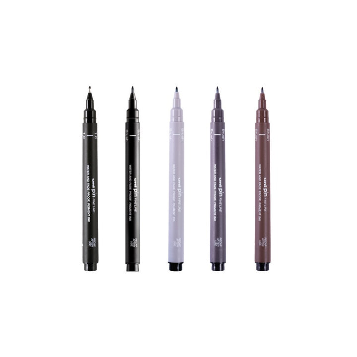 Σετ μαρκαδόρων UNI PIN fineliner Flow and Flourish 5 τεμ.
