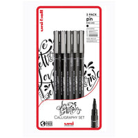 Σετ μαρκαδόρων UNI PIN fineliner Love Lettering 5 τεμ.
