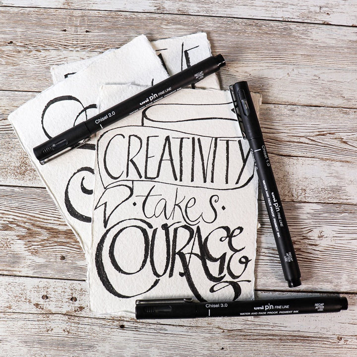 Σετ μαρκαδόρων UNI PIN fineliner Love Lettering 5 τεμ.