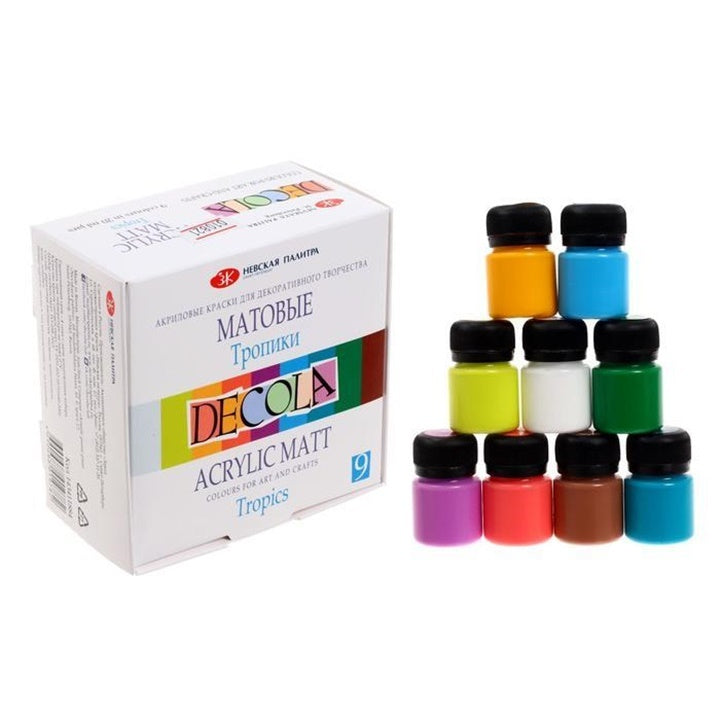 Σετ ματ ακρυλικά χρώματα Decola 9x20 ml | επίλεξε σετ