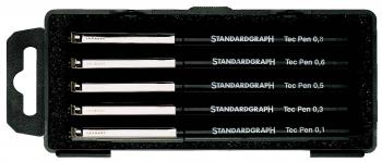 Σετ μηχανικα στυλα Standardgraph - 5 τεμ