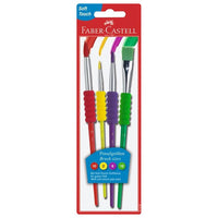 Σετ πινελα Faber-Castell Soft - 4 τεμ