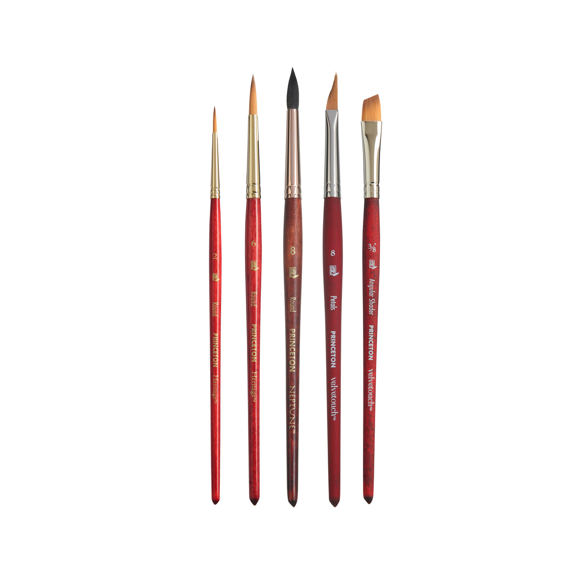 Σετ πινέλα Princeton Watercolor Floral - 5 τεμάχια