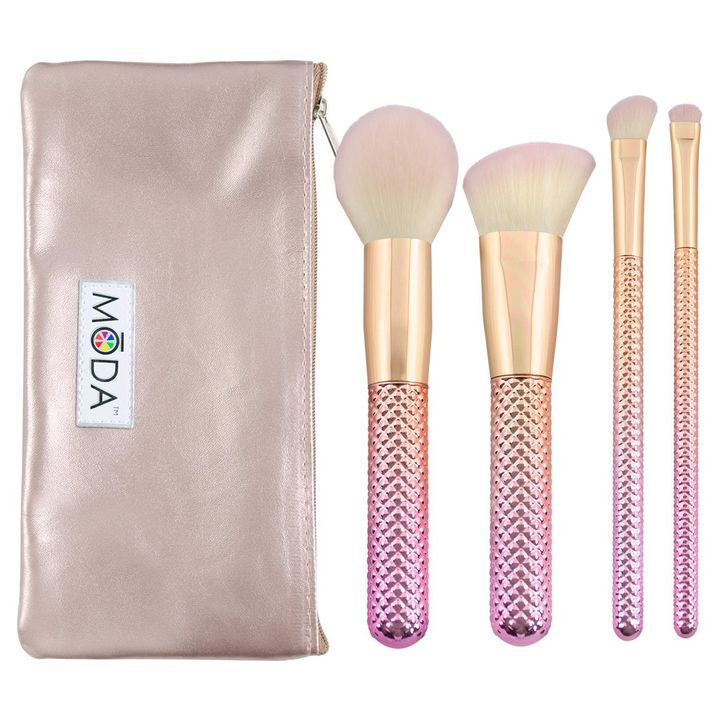 Σετ Πινέλων Μακιγιάζ Complete Kit Rose 5 τεμαχίων