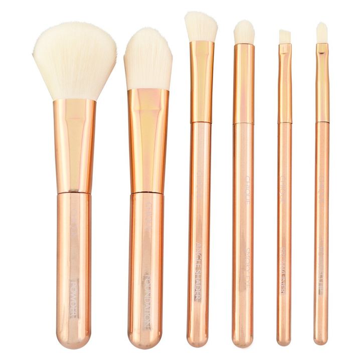 Σετ πινέλων Rose Gold για επαγγελματικό μακιγιάζ