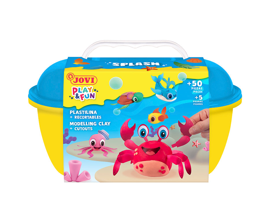 Σετ πλαστελίνης JOVI Play&Fun Splash 360 g σε βαλιτσάκι