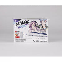 Σετ σχεδίου για manga CLAIREFONTAINE Manga Addict Tombow A5 - 50 φύλλα