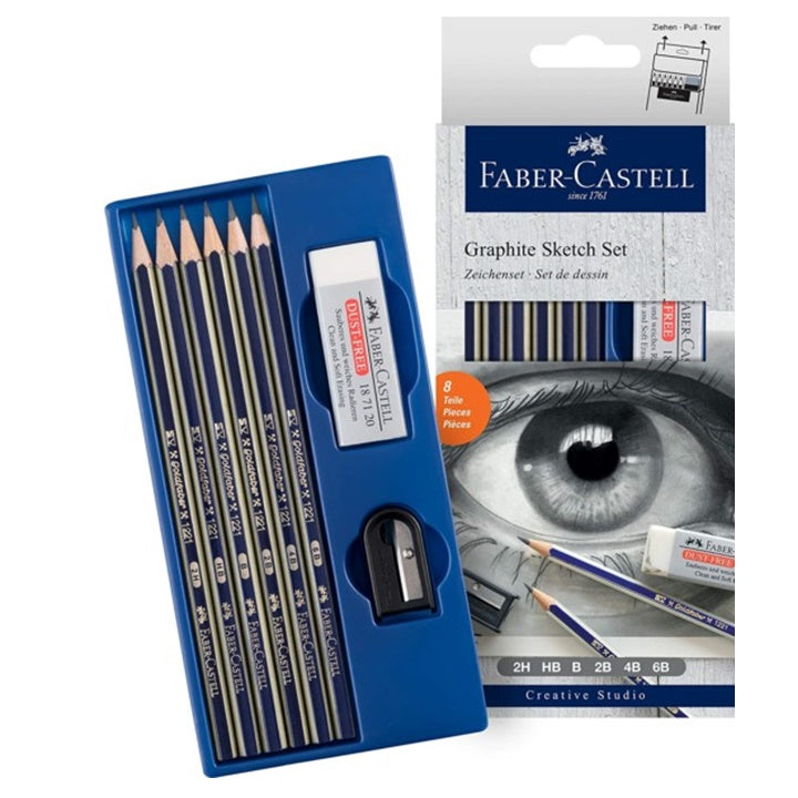Σετ σκίτσων Faber -Castell - 8 τεμάχια