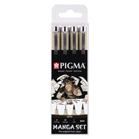 Σετ τεχνικά στυλό Sakura Pigma Micron Manga Sepia 4 τεμ