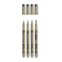Σετ τεχνικών στυλό Sakura Pigma Micron 3 fineliners a brush pen