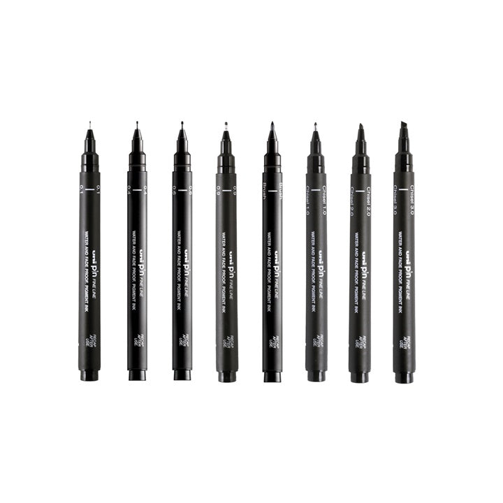 Σετ UNI PIN fineliner Καλλιγραφικοί μαρκαδόροι 8 τεμ.