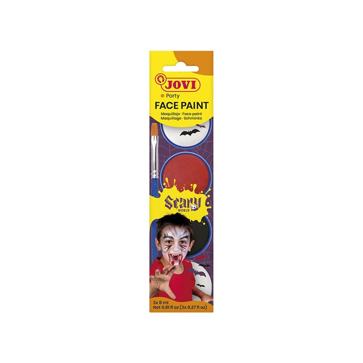 Σετ βαφής προσώπου Scary με αξεσουάρ 3 x 8 ml