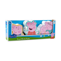 Σετ ξύλινων παζλ για παιδιά PEPPA PIG 3 τεμάχια