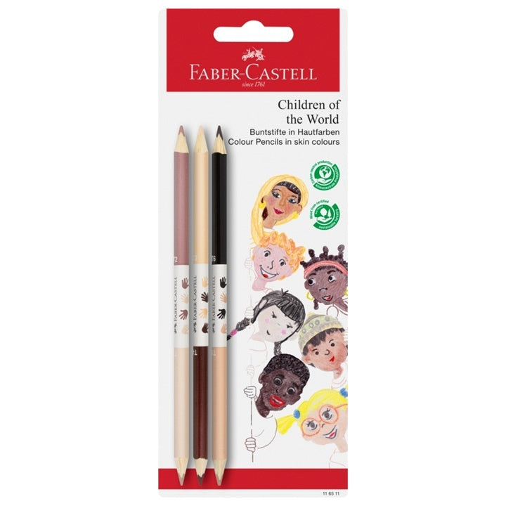 Σετ ξυλοπμογιών Faber Castell Children of the World 3 τεμ