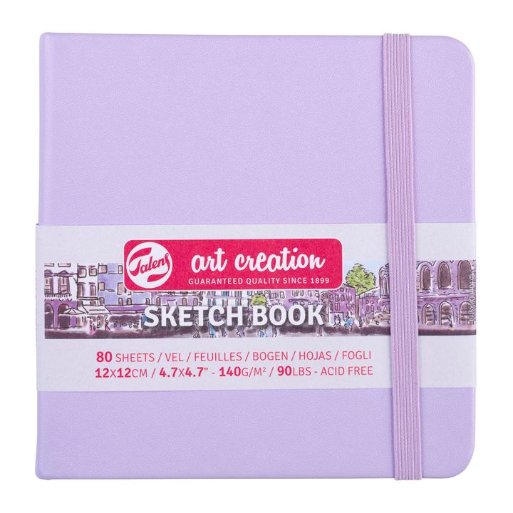 Τετράδιο σκίτσου ART CREATION 12 x 12 cm – Pastel Violet