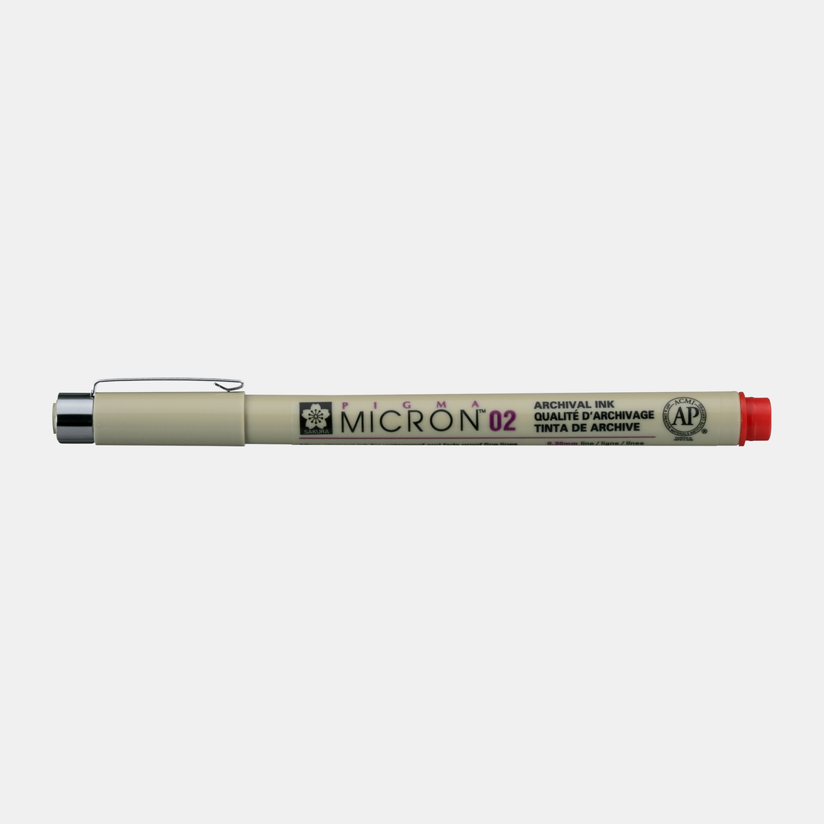 μαρκαδορος μηχανικου σχεδιου SAKURA Pigma Micron RED | διαλεξτε παχος – 02 0,30 mm