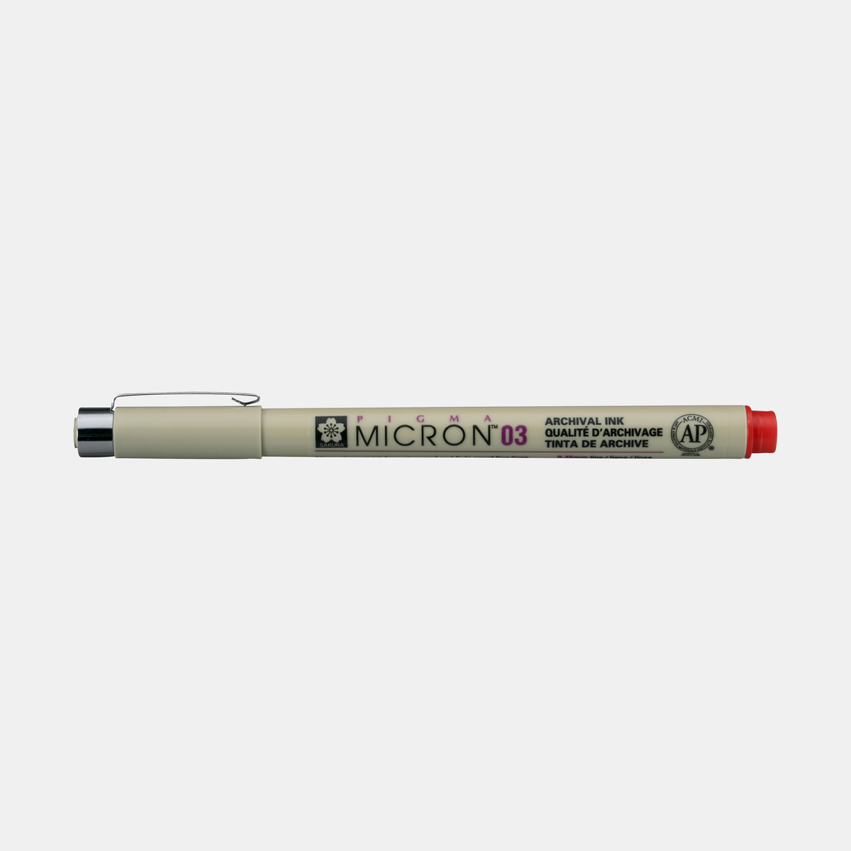 μαρκαδορος μηχανικου σχεδιου SAKURA Pigma Micron RED | διαλεξτε παχος – 03 0,35 mm